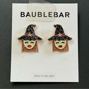 New Baublebar glow in the dark What you Witch For earrings